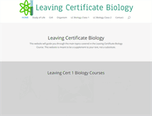 Tablet Screenshot of leavingbio.net